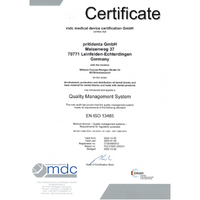 Certificate ISO 13485 english preview image